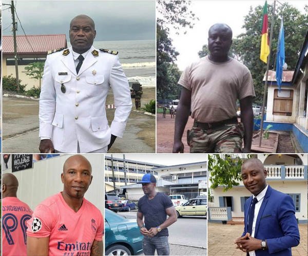 Here are the photos and names of the different torturers of Longue Longue, led by Frigate Captain Bernard Mbu Tabala, dressed in a white military uniform.